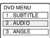 PANASONIC PV-27D53 - Utilización de un menu de DVD [DVD solamente] - 1