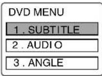 PANASONIC PV-27D53 - DVD menu (DVD only) - 1