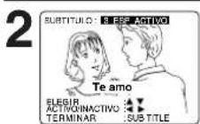 PANASONIC PV-27D53 - Cambio del idioma de subtítulos [DVD solamente] - 2