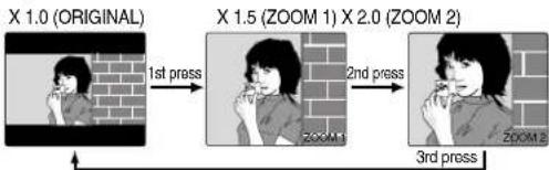 PANASONIC PV-27D53 - Set Zoom size. - 1