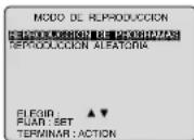 PANASONIC PV-27DF62 - Seleccionar "MODO DE REPRODUCCION." - 2