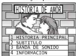 HISTORIA DE AMOR 1 HISTORIA PRINCIPAL 2 SUBTITULO 3 BANDA DE SONIDO 4 INFORMACION