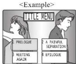 TITLE MENU 1 PROLOGUE 2 A PAINFUL SEPARATION 3 MEETING AGAIN 4 EPILOGUE