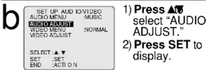 PANASONIC PV-24DF62 - Audio Adjustment - 1