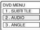 PANASONIC PV-24DF62 - Utilización de un menu de DVD [DVD solamente] - 1