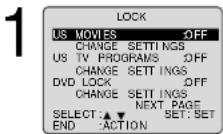 PANASONIC PV-24DF62 - Setup US MOVIES Ratings - 1