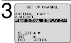 PANASONIC PV-24DF62 - Weak Signal Display ON/OFF - 2