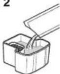 PANASONIC ES-TLVK6 - ▶Preparing the self-cleaning recharger - 2