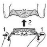 PANASONIC ES-TLVK6 - ▶ Replacing the system outer foil - 1