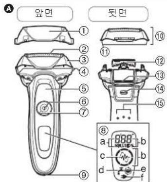 PANASONIC ES-TLVK6 - 부품 명칭 - 1