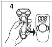 PANASONIC ES-TLVK6 - Cleaning the shaver without the self-cleaning recharger - 1