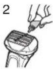 PANASONIC ES-TLVK6 - ▶Cleaning with the long brush - 1