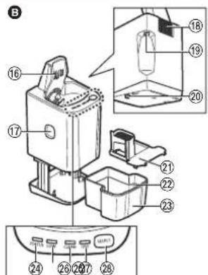 PANASONIC ES-TLVK6 - 부품 명칭 - 2