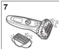 PANASONIC ES-TLVK6 - Cleaning the shaver without the self-cleaning recharger - 3