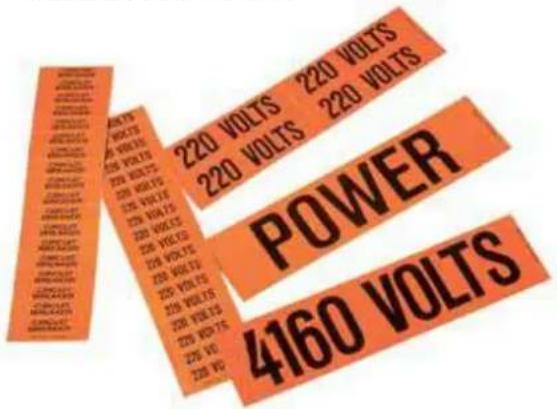 Panduit PCT-1080-C - Voltage and Fiber Optic Markers - 1