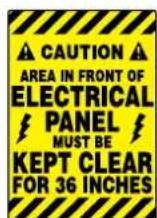 Panduit PCT-1080-C - Non-Slip Floor Signs - 36