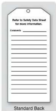 Panduit PCT-1080-C - Attach tags to chemicals in the workplace, and add the appropriate signal word and GHS pictogram labels to identify the hazards. - 5