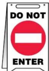 Panduit PCT-1080-C - Set out free-standing signs to identify temporary hazardous conditions. - 23