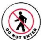 Panduit PCT-1080-C - Non-Slip Floor Signs - 18