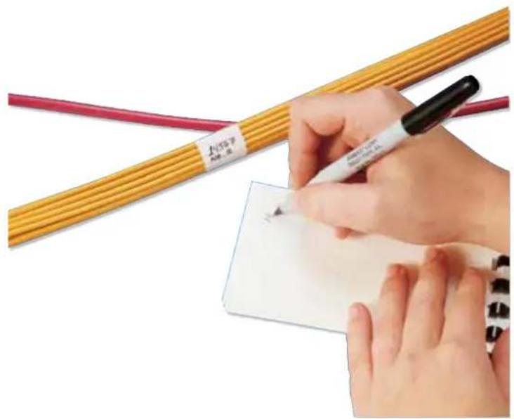 Panduit PCT-1080-C - Blank Self-Laminating Write-On Wire/Cable Marker Books - 1