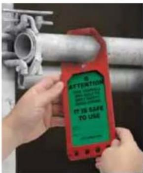 Panduit PCT-1083-C - Quickly and conveniently change the safety status of your scaffold with our 3 'n 1 Fold Tag. - 4