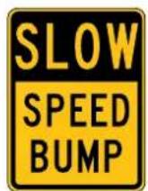 Panduit PCT-1083-C - Speed Bump Signs - 3