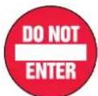 Panduit PCT-1083-C - Non-Slip Floor Signs - 24