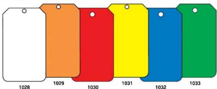 Panduit PCT-1083-C - Standard Color Blank Cardstock Tags - 2