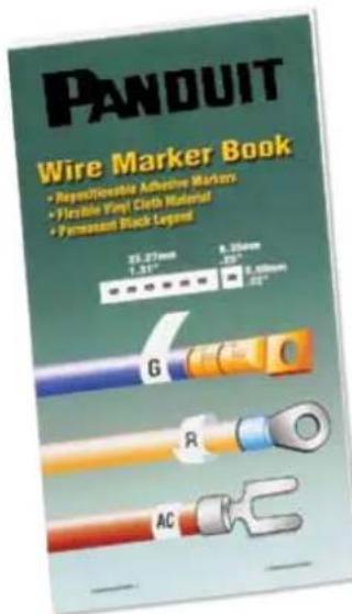 Panduit PCT-1086-B - Pre-Printed Wire Marker Books - 1