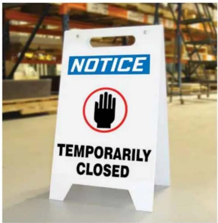 Panduit PCT-1086-B - Free Standing Signs - 1