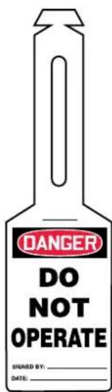 Panduit PCT-1086-B - Attach tags by the self-fastening strap for quick marking of hazards. - 2