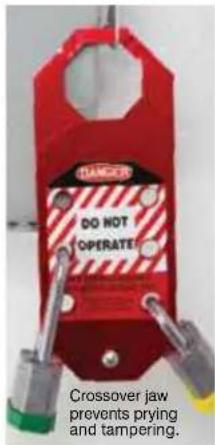 Panduit PCT-1086-B - Lock out more equipment with the large reach hasp made to withstand tough and abusive environments. - 1