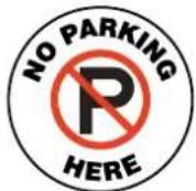 Panduit PCT-1086-B - Place message and graphic signs outdoors on pavement. - 6