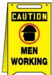 Panduit PCT-1086-B - Set out free-standing signs to identify temporary hazardous conditions. - 10