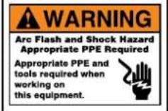 Panduit PCT-1086-B - Post labels clearly identifying electrical hazards to protect workers from arc flash, shock and electrocution. - 14