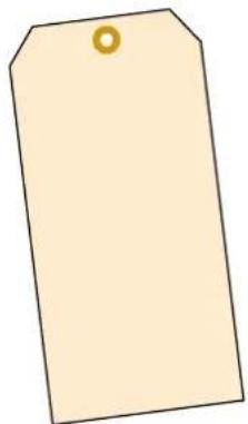 Panduit PCT-1086-B - Manila Cardstock Tags - 1