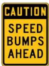 Panduit PCT-1085-C - Speed Bump Signs - 4