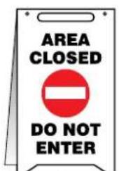 Panduit PCT-1085-C - Set out free-standing signs to identify temporary hazardous conditions. - 20