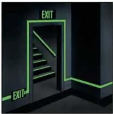 Panduit PCT-1085-C - Glow-in-the-Dark UL Exit Signs - 2