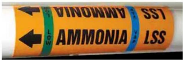 Panduit PCT-1085-C - IIAR Ammonia Pipe Markers - 1