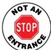 Panduit PCT-1085-C - Place message and graphic signs outdoors on pavement. - 8