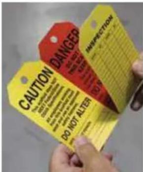 Panduit PCT-1085-C - Quickly and conveniently change the safety status of your scaffold with our 3 'n 1 Fold Tag. - 2