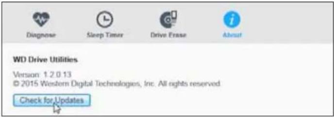 WESTERN DIGITAL My Passport Go 5 - Checking for Software Updates - 1