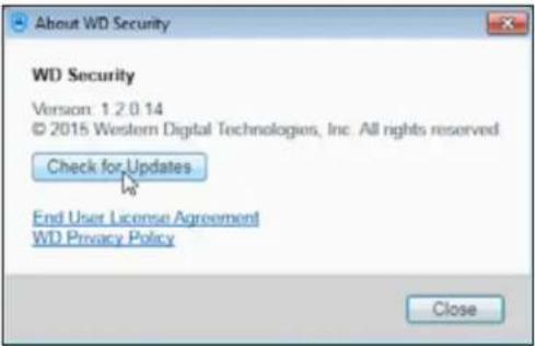 WESTERN DIGITAL My Passport Go 5 - Checking for Software Updates - 2