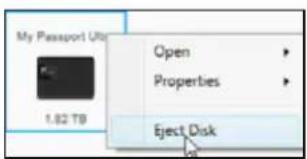My Passport UI 1.82 TB Open Properties Eject Disk