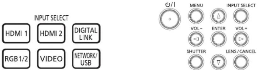 PANASONIC PT-MW730LEJ - Selecting the input signal - 1