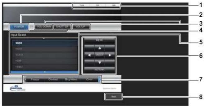 1 2 3 4 5 6 7 8 POWER Vol Power BluTTER Vol UP Input Seed RGB1 HOLD MINDI HOLD HOLD TRANS Change Change Change Flatten Color Brightness Color Save