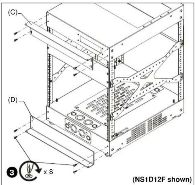 (C) (D) 3 x 8 (NS1D12F shown)