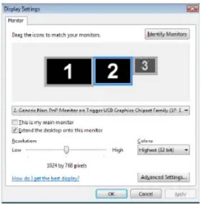 StarTech.com USB2VGADVI - Display Settings - 1