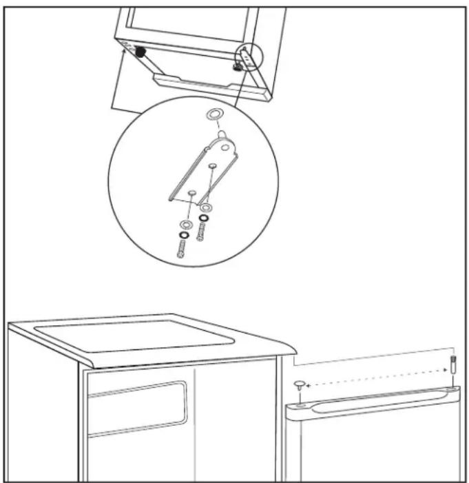 DANBY DCR032XA3BDB - DOOR REVERSAL INSTRUCTIONS - 1